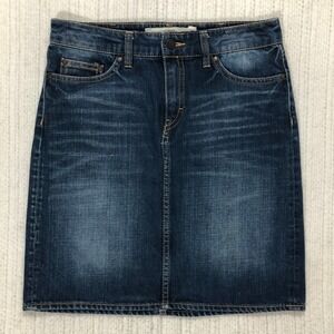 LOGG by H M Denim Skirt Blue A Line Knee Length Size 6‎ US